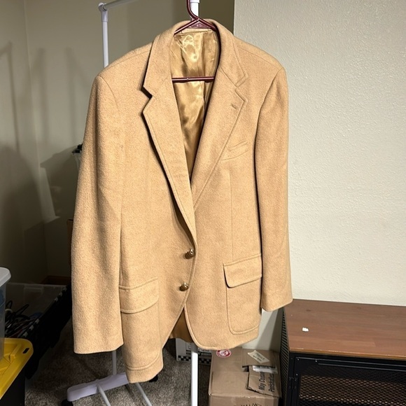 Stanley Blacker Wool Blend* Overcoat in Camel Size 36 - Picture 1 of 8